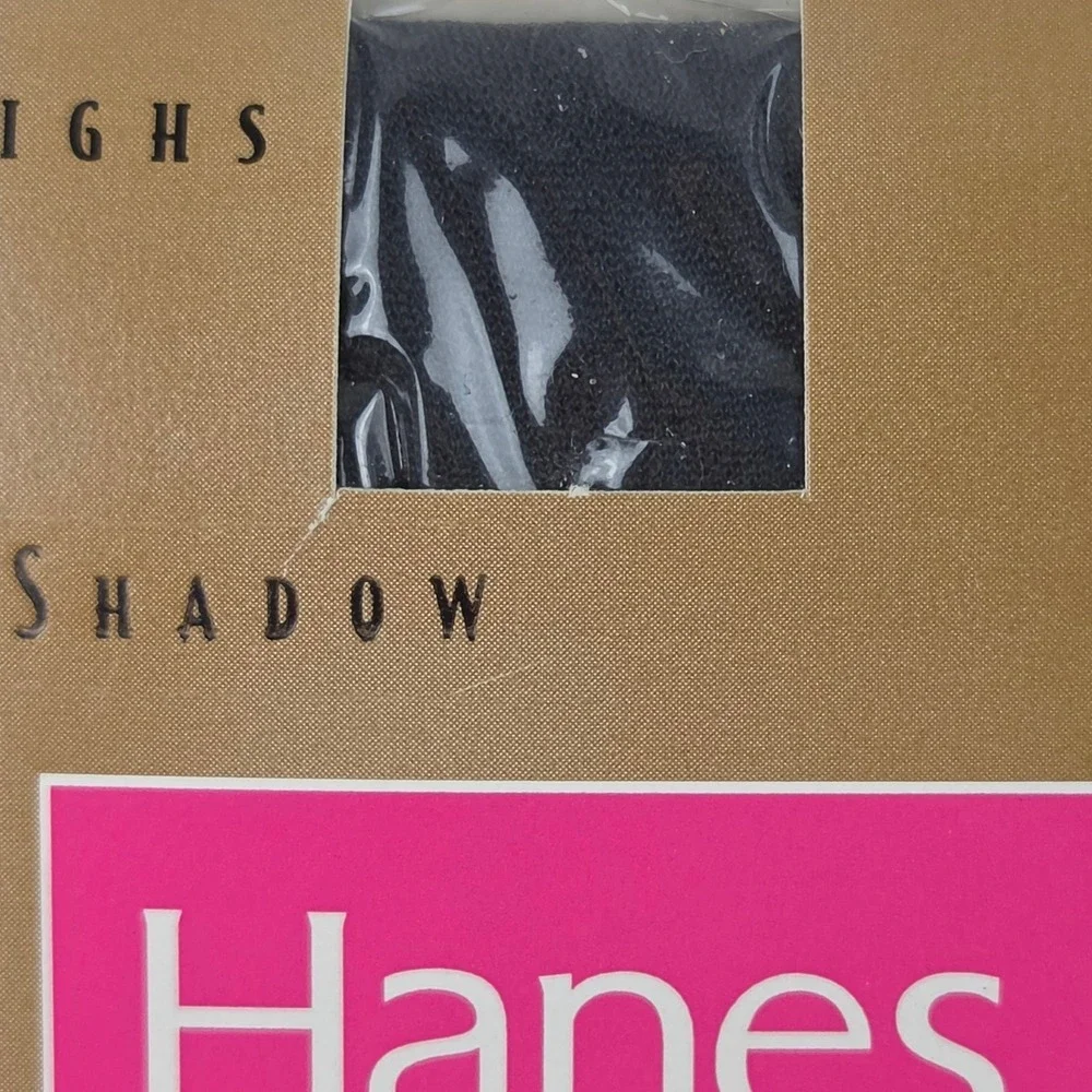 NOS Vintage Hanes Her Way Knee Highs One Size Black  Premium Sheer 2 Pairs